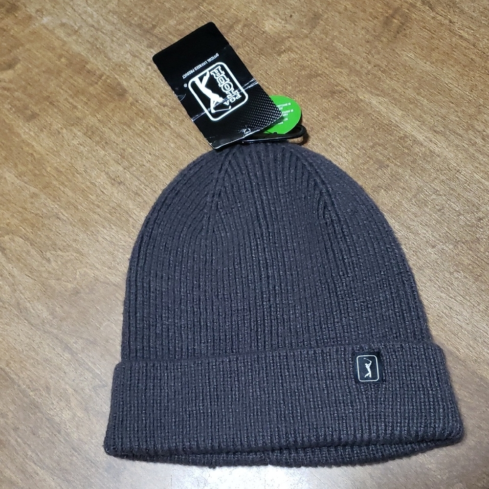 PGA TOUR Men's Ribbed-Knit Cuffed Beanie Hat